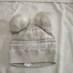 GAP　ベビーギャップ　ボンボン付きニット帽 48-50 cm