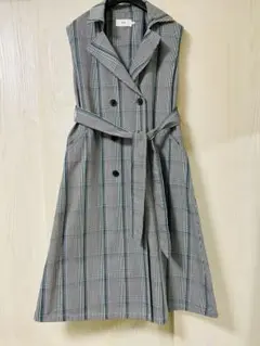 【美品】アズールバイマウジー　ロングジレ　トレンチジレワンピース