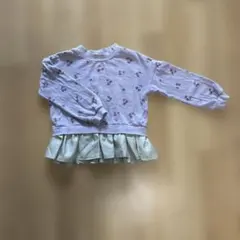 オルソブルー♡さくらんぼ♡ラベンダー色トレーナー 130サイズのサムネイル