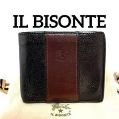イルビゾンテ　IL BISONTE　レアモデル　ブラックXブラウン　バイカラーのサムネイル
