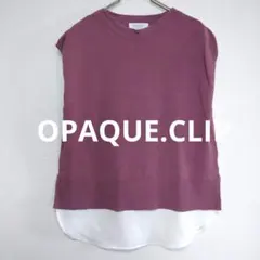 OPAQUE.CLIP レディース ピンクパープル ノースリーブ トップス