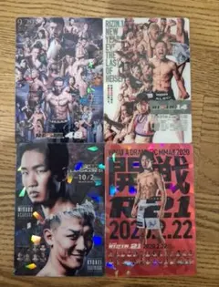 RIZINポテトスティック　4枚セット おまけ付き