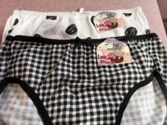 ALINTED ドットとチェックのショーツ 2枚セット