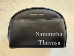 Samantha Thavasa サマンサタバサ　ポーチ　ブラック　黒　合皮