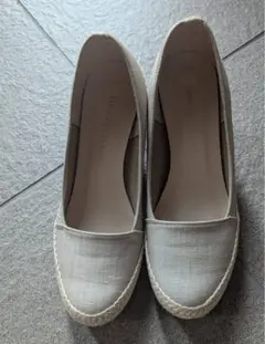 グレー ウェッジソールシューズ