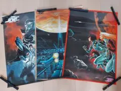 ☆機動戦士ガンダム『 B2ポスター 2枚セット 安彦良和』ピン穴無し 