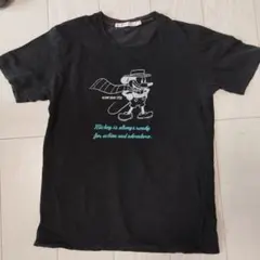 ユニクロ　黒　ミッキーTシャツ