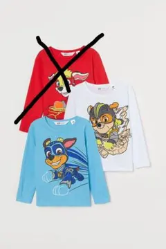 マイティパウパトロール ロングTシャツ2枚セット（チェイス、ラブル）