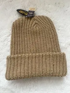 【新品】New Yorkニットキャップ ビンテージニット帽　ベージュ