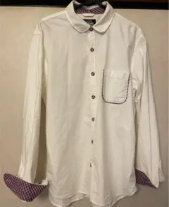 BEAMS ビームス　メンズ長袖シャツ　白　Lのサムネイル