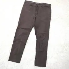 THE SHOP TK コットンパンツ(L)ブラウン ストレート 無地 紳士