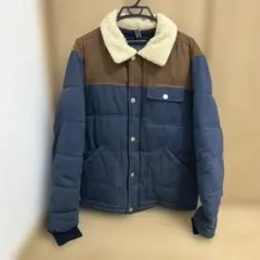 ZARA MAN DENIM ボア襟付きダウンジャケット　XL