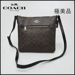 a163 COACH【コーチ】 ショルダーバッグ シグネチャー柄*