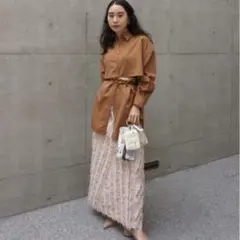 アメリヴィンテージMIX PINK SHAGGY SKIRT