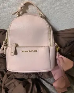 Maison de FLEUR リボンリュック ピンクのサムネイル