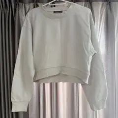 ZARA スウェット 裏起毛 オフホワイト