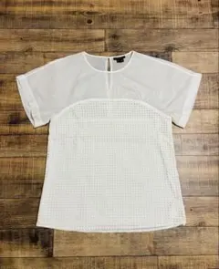 Theory 半袖 ブラウス ホワイト Sサイズ 透け感　美品　おすすめのサムネイル