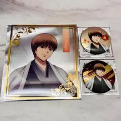 新劇場版 銀魂 -吉原大炎上-　クリア色紙　缶バッジ　ブシロード　椿　沖田総悟