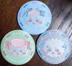 ちいかわ刺繍缶バッジ2 くりまんじゅう カニちゃん ラッコ 【新品未使用】