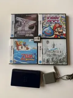 【動作確認済】ニンテンドーDS Lite ネイビー 本体とゲーム5本