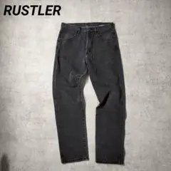 RUSTLER ラスラー　デニムパンツ　ブラックデニム　ワークパンツ　33×34