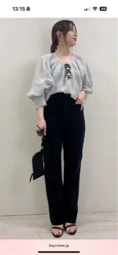 新品、未使用　plage ハイウエストヘルシーデニム　23インチ