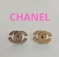 シャネル CHANEL ピアス ココマーク 大ぶり06P ヴィンテージ 黄ばみ有 