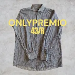 ONLY PREMIO 長袖シャツ レノクロス　43ブルーストライプのサムネイル