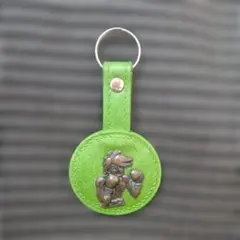 あしたのジョー 　キーホルダー グリーン　当時物　昭和品