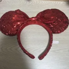 ディズニー ミニー カチューシャ 赤