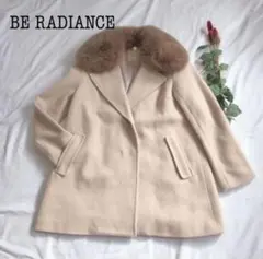 極美品✨BE RADIANCE ビーラディエンス コートウール フォックスファーのサムネイル