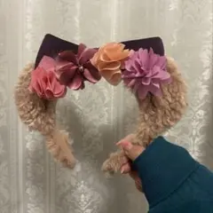 花飾り付きシェリーメイカチューシャ