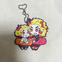 鬼滅の刃　キャラばんちょうこう　ラバーマスコット　煉獄杏寿郎＆煉獄千寿郎