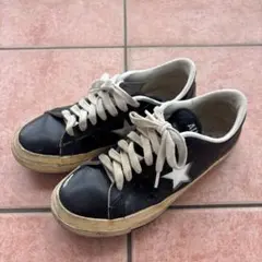 【人気】コンバース CONVERSE ALL STAR ブラックレザースニーカー