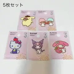 新品♡パイルワッペン♡サンリオ5枚セット♡キャンドゥ♡
