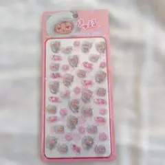 新品＆匿名 きゅるる ぷくぷくシール ピンク ラブブ