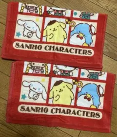 新品　サンリオ　キャラクター　フェイスタオル　2枚　ポムポムプリン　マイメロ