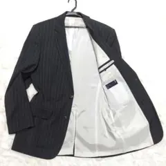 ヒューゴボス×グアベロ テーラードジャケット ストライプ ウール モヘア XL