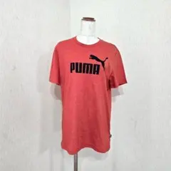 プーマ ロゴTシャツ くすみ赤（M）半袖 スポーツ ジム トレーニング