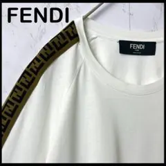【完売注意！極美品！】FENDI ズッカ柄　袖ロゴ　ロングtシャツ　カットソー