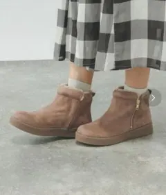 GLOBAL WORK ブラウン スエードブーツ