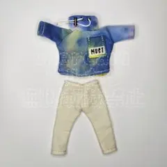 オビツ11 ねんどろいどどーる ブルー スウェット オフホワイト パンツ 2点