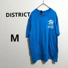 DISTRICT.　【М】　青　ブルー　Tシャツ　カットソー