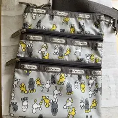 LeSportsac プードル柄 ショルダーバッグ