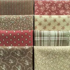 パッチワークカットクロス８枚セット こうの早苗　moda