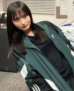 超希少⭐廃盤品adidasナイロントラックジャケット常田大希 遠藤さくらL緑黒白