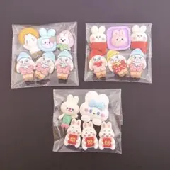 ⭐️早い者勝ち⭐️デコパーツ　17個セット　ホイップデコ材料　うさぎさんセット