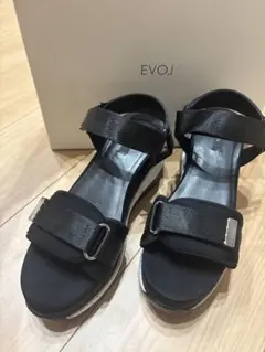 EVOL サンダル ブラックのサムネイル