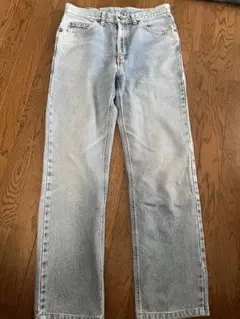Lee 201ライトブルー ストレートデニム 32×33 ライダース
