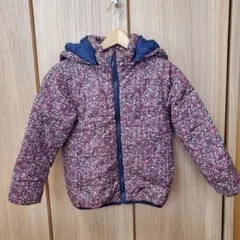 G花柄中綿ジャケット（フード付き）